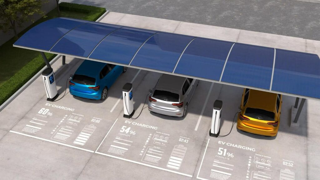Multi-unit EV charger installation Kitchener for businesses in Huron Business Park, providing fast charging for employee EVs